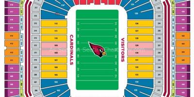 University of Phoenix stadium sittplatser karta